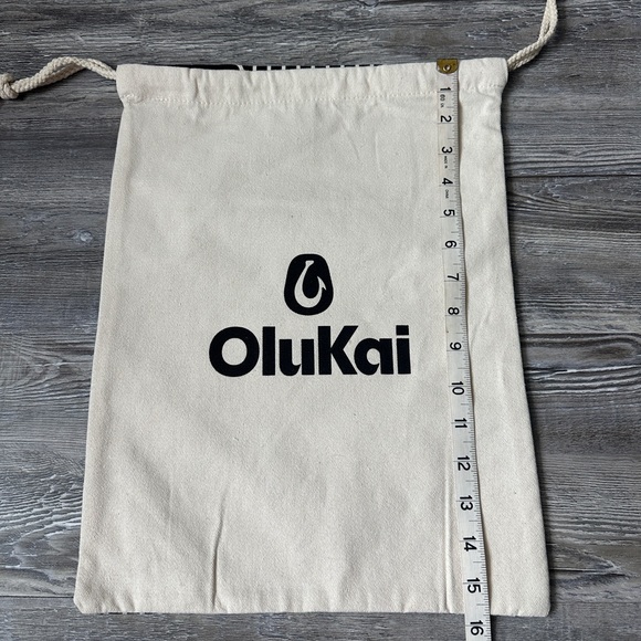 OluKai Natural Canvas Drawstring Bag - Picture 4 of 5